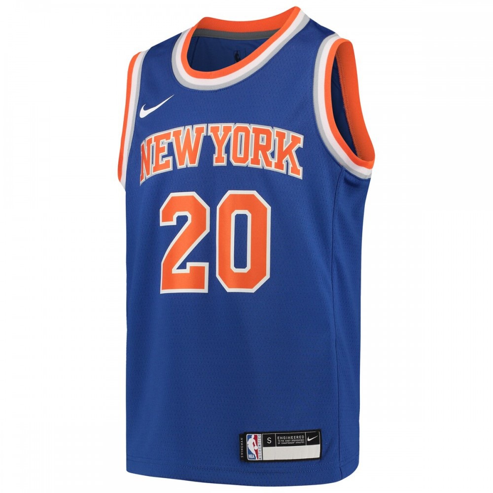 Kevin Knox New York Knicks Youth Team Swingman Jersey - Icon Edition - Blue-Pro Kit Vault | Brand New 26/27 Sports Jerseys